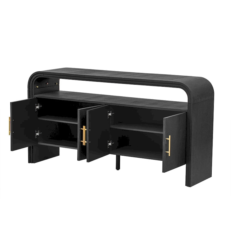 Elegant Sideboard with Treated Fir Veneer,Suitable For Entryway, Hallway, Living Room, Foyer, Corridor