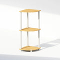 Furinno Turn-N-Tube 3-Tier Multipurpose Corner Shelf, Display Shelf