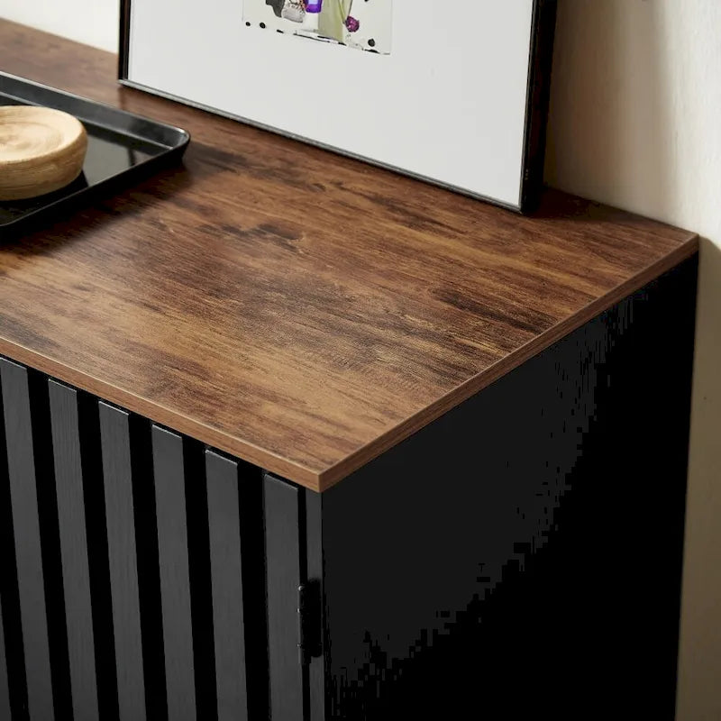 Modern Storage Cabinet with 3 Drawer and 4 Shelves for Living Room, Bedroom