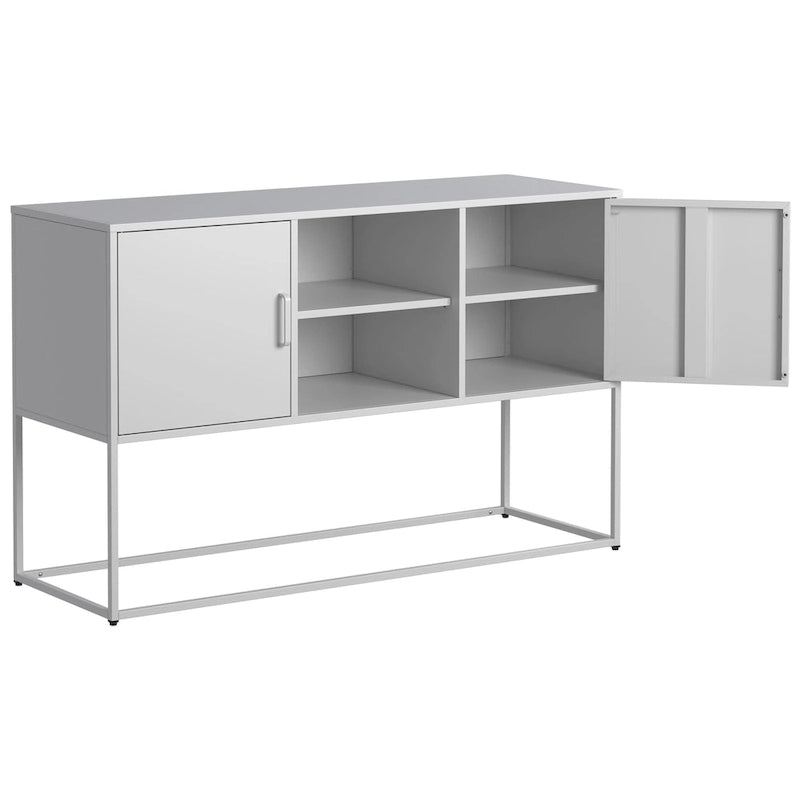 Modern Buffet Cabinet with Two Doors and Storage Shelves for Living Room, Bedroom, Dinning Room