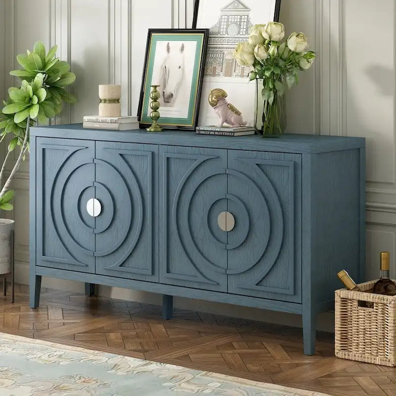 Sideboard Cabinet with Metal Door Handle