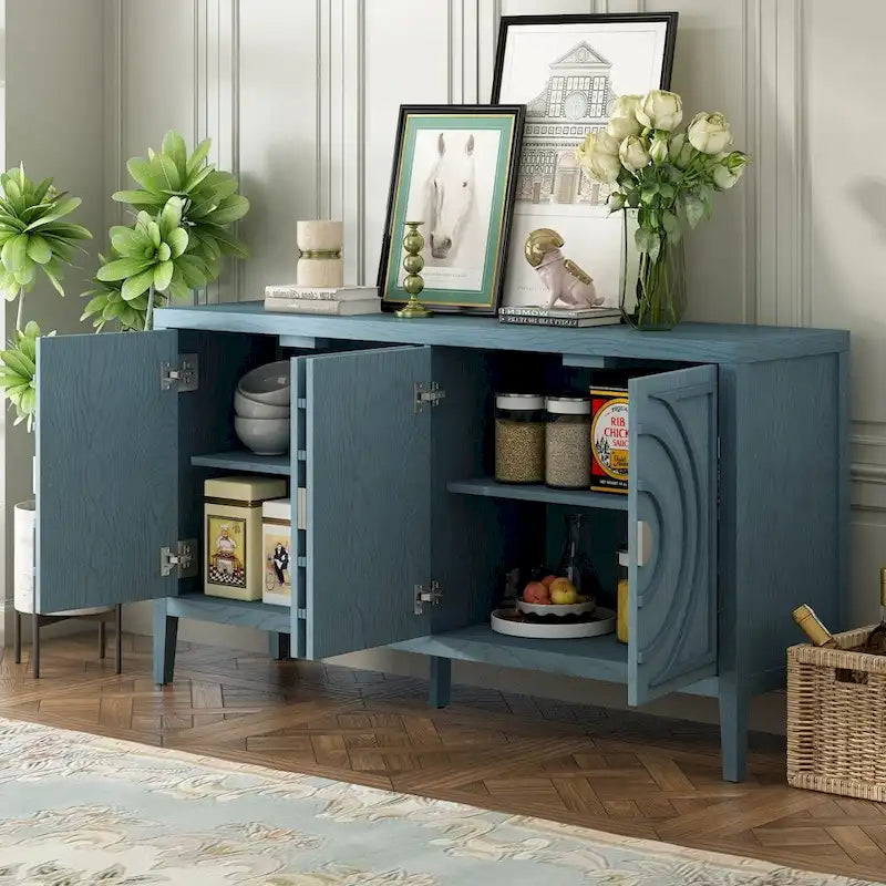 Sideboard Cabinet with Metal Door Handle