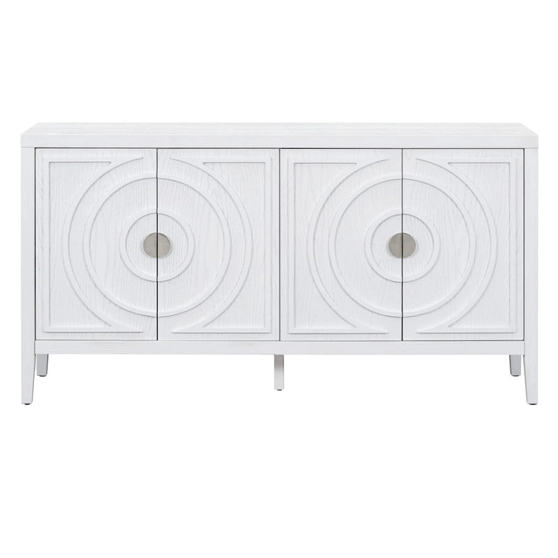 Buffet bas avec poignée de porte en métal