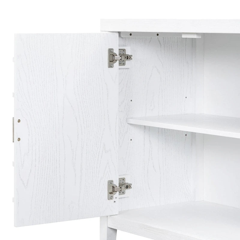 Buffet bas avec poignée de porte en métal