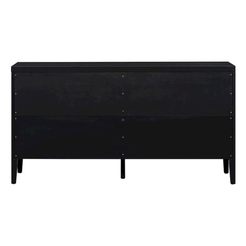 Buffet bas avec poignée de porte en métal