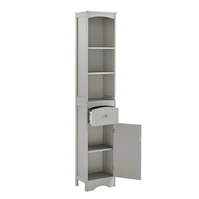 Merax Tall Bathroom Cabinet with Storage Cabinet, Drawer, Shelves