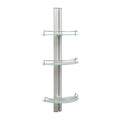 Organize It All 3 Tier Half Moon Glass Shelf - 11.5x6.7x30.5