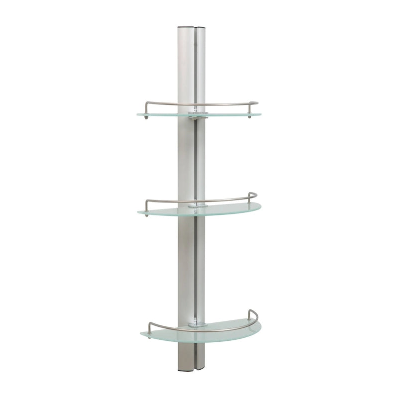 Organize It All 3 Tier Half Moon Glass Shelf - 11.5x6.7x30.5