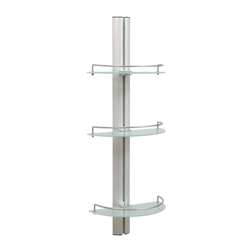 Organize It All 3 Tier Half Moon Glass Shelf - 11.5x6.7x30.5