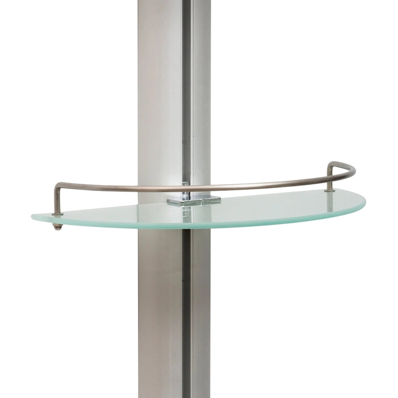 Organize It All 3 Tier Half Moon Glass Shelf - 11.5x6.7x30.5