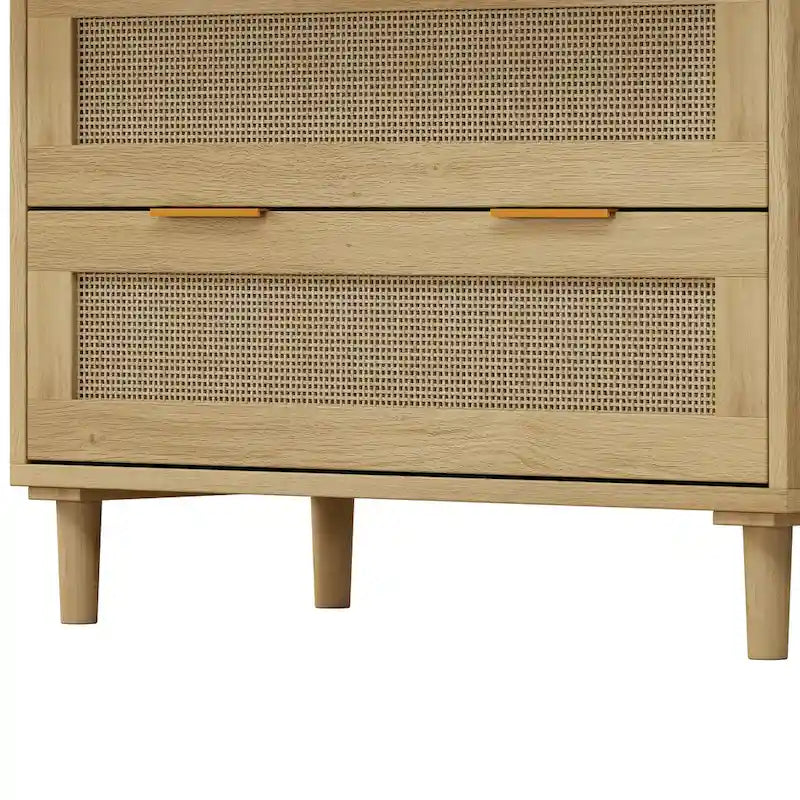 3-Drawers Rattan Storage Cabinet