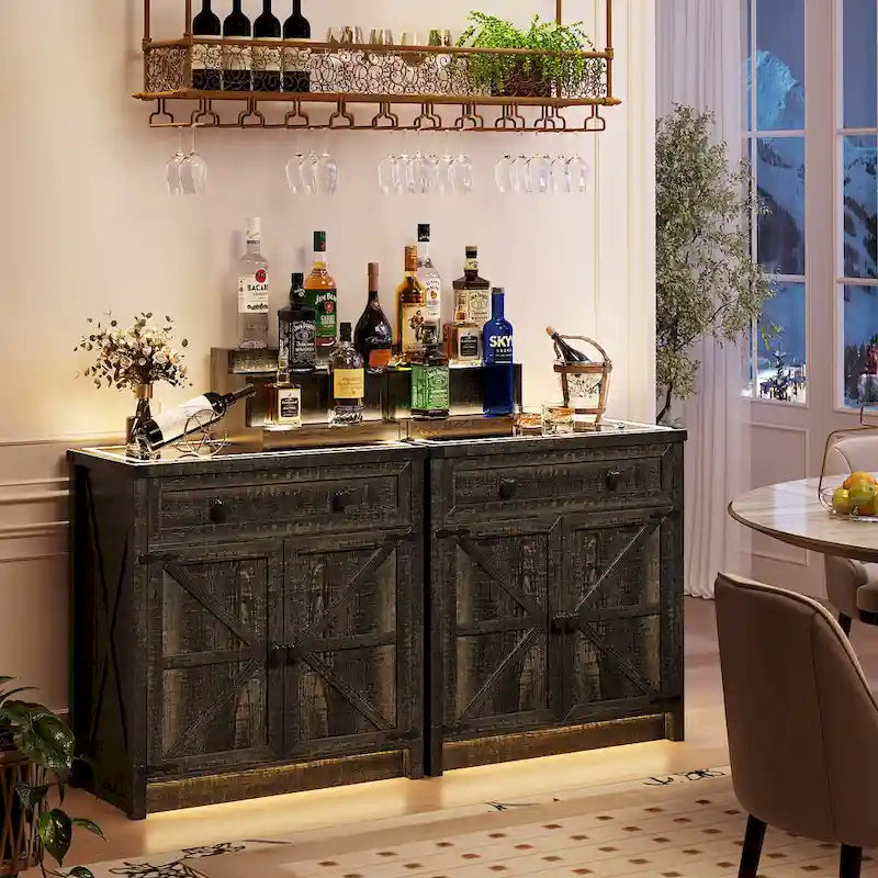 31.5 Wide Sideboard With Led Light - N/A