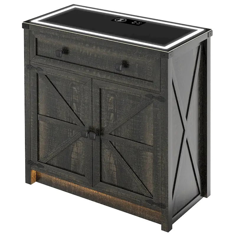 31.5 Wide Sideboard With Led Light - N/A