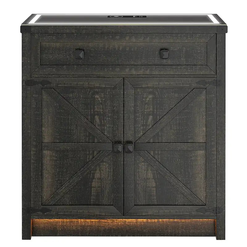 31.5 Wide Sideboard With Led Light - N/A