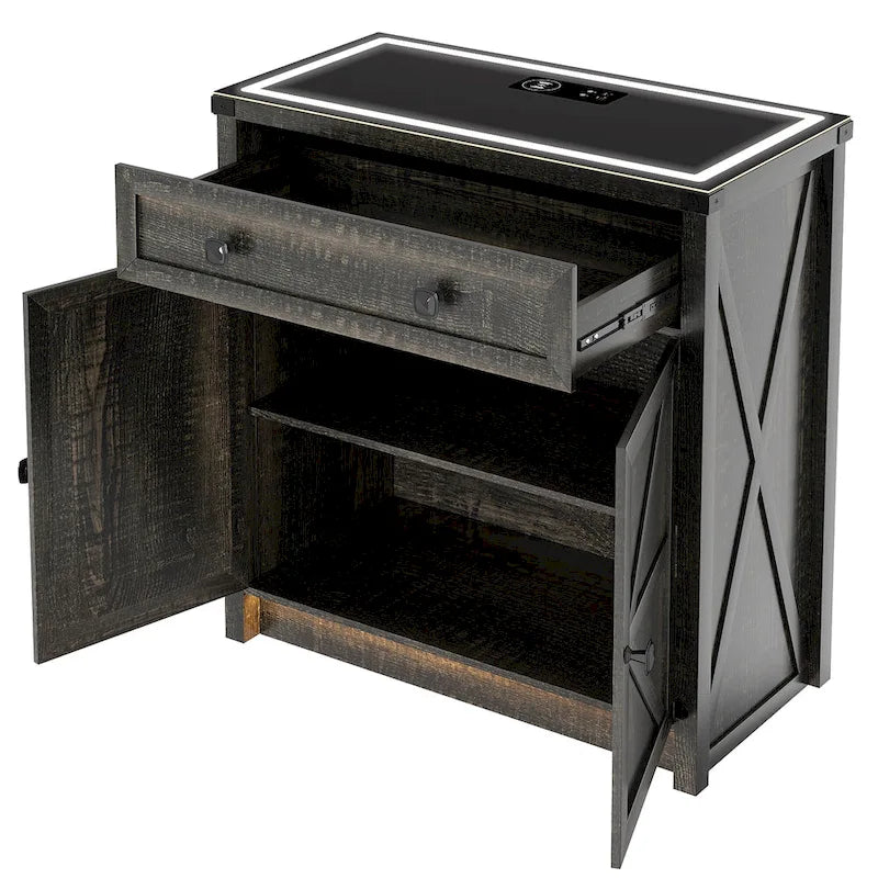 31.5 Wide Sideboard With Led Light - N/A