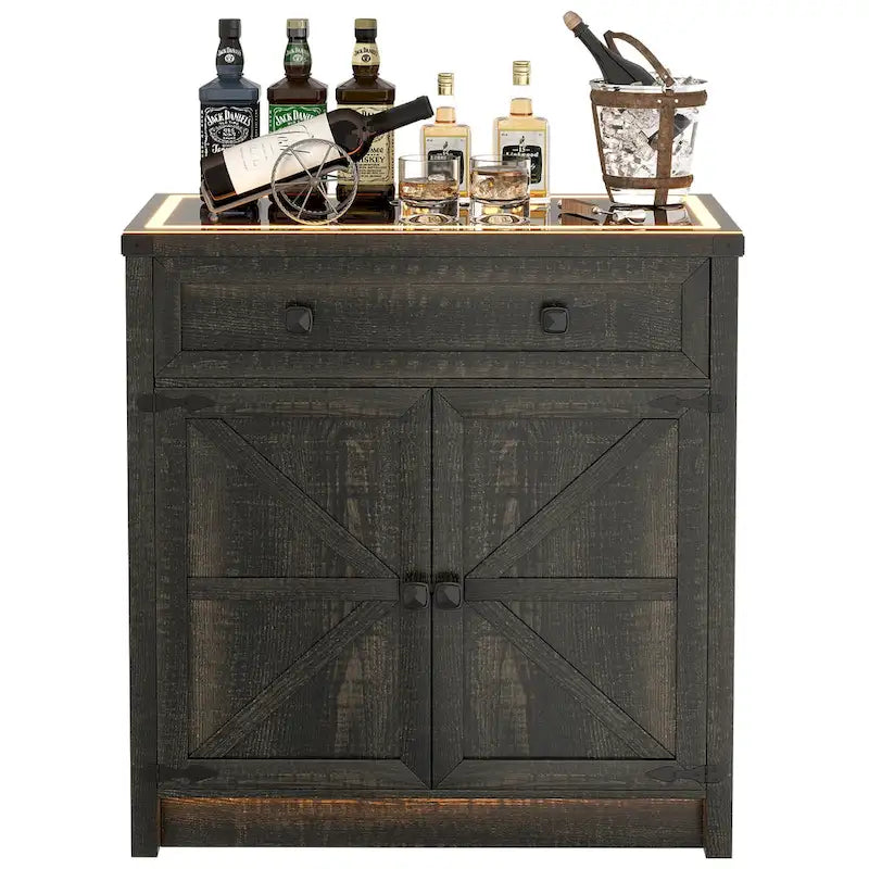 31.5 Wide Sideboard With Led Light - N/A