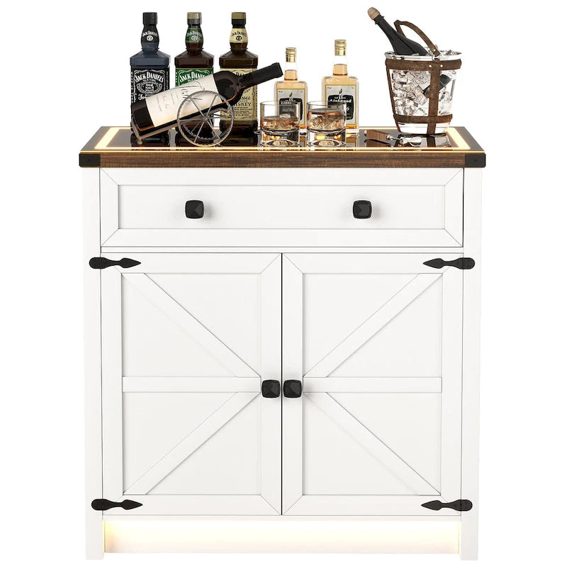 31.5 Wide Sideboard With Led Light - N/A