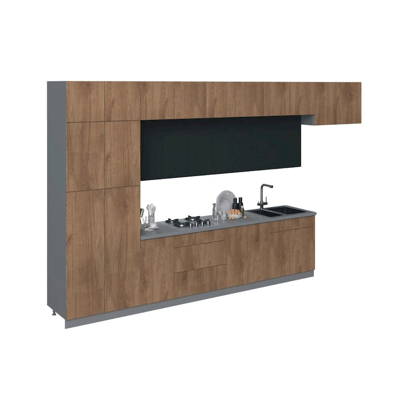 Kitchen Serene Collection Natural Teak Color Base Size 15Ft Wide - 180x107