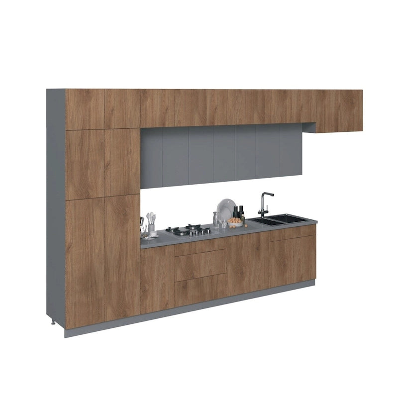 Kitchen Serene Collection Natural Teak Color Base Size 15Ft Wide - 180x107