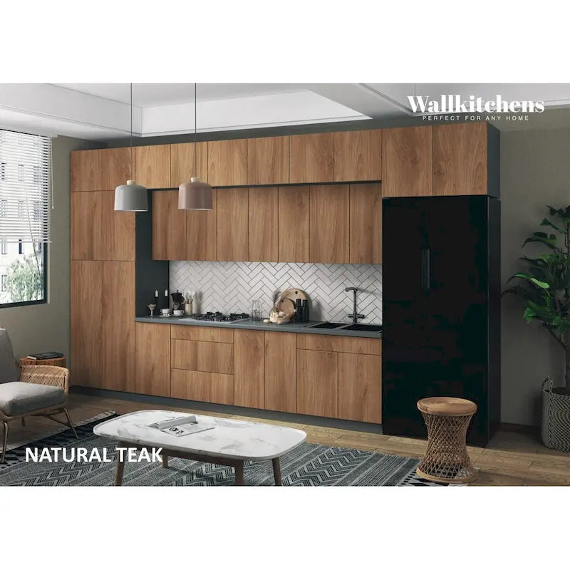 Collection Cuisine Sérénité Teck Naturel - Base 15 pieds de large - 180x107