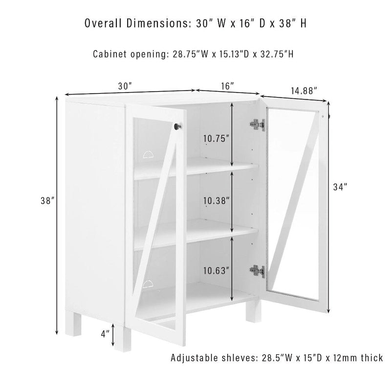 Crosley Cassai Stackable Storage Pantry