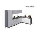 Collection Prestige de Cuisines, Couleur Blanc Brillant, Taille de la base 11 pieds de large - 138x85