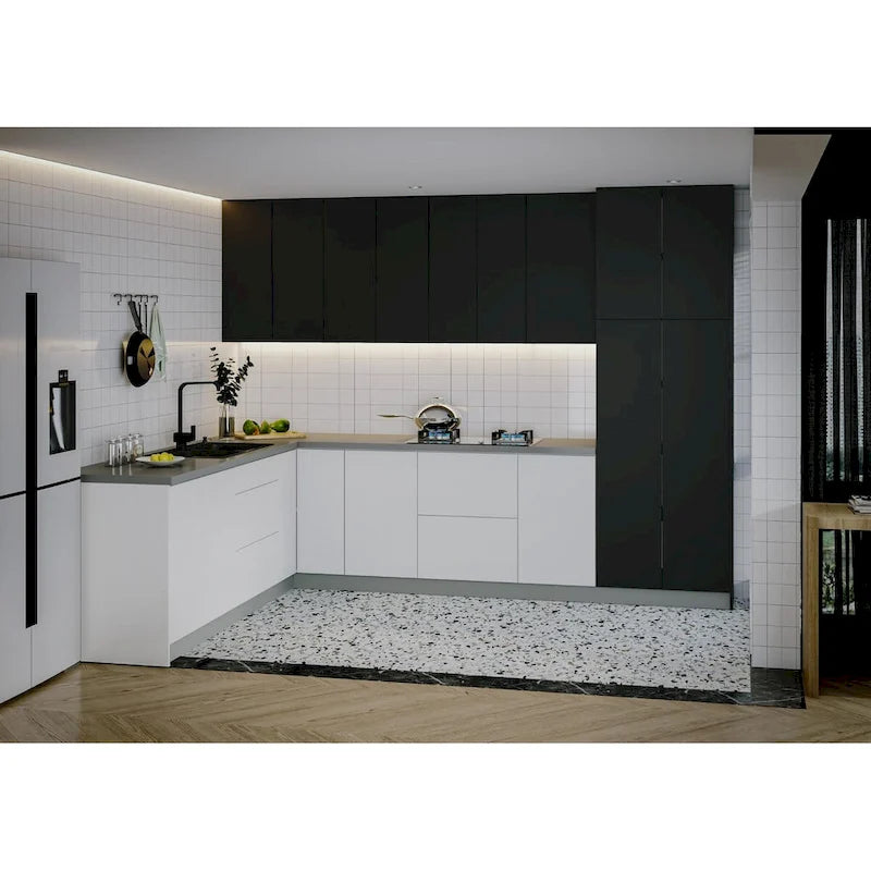 Collection Cuisine Harmonie Noir Taille de base 8x10 pieds de large - 126x96