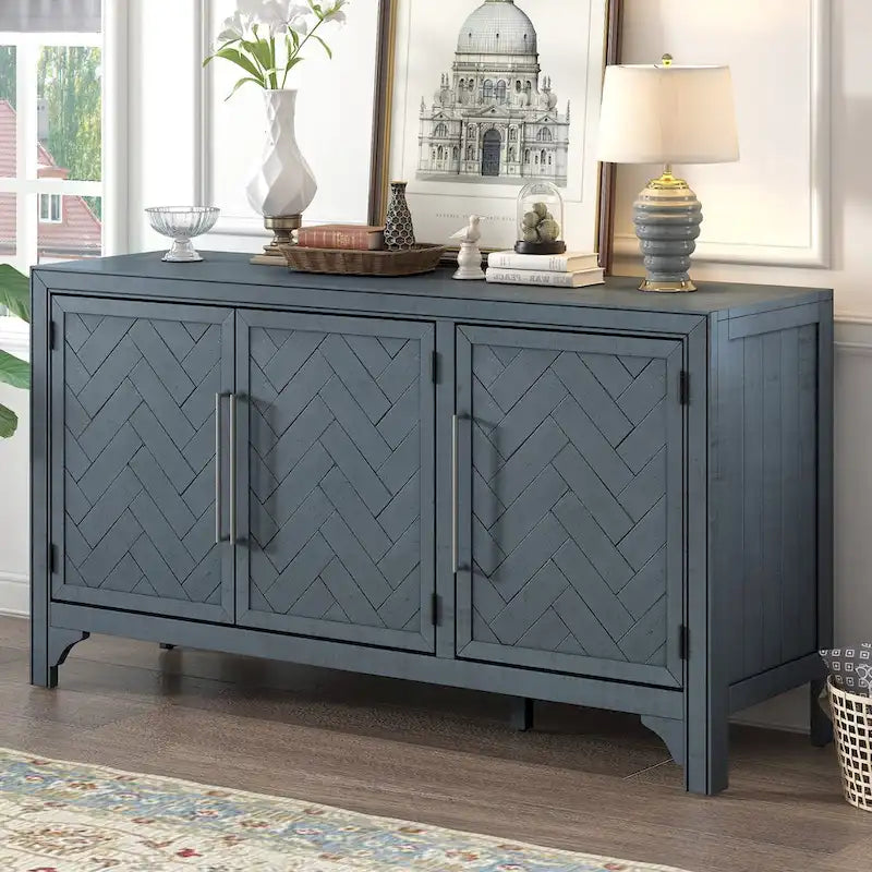 Buffet de rangement avec étagères réglables