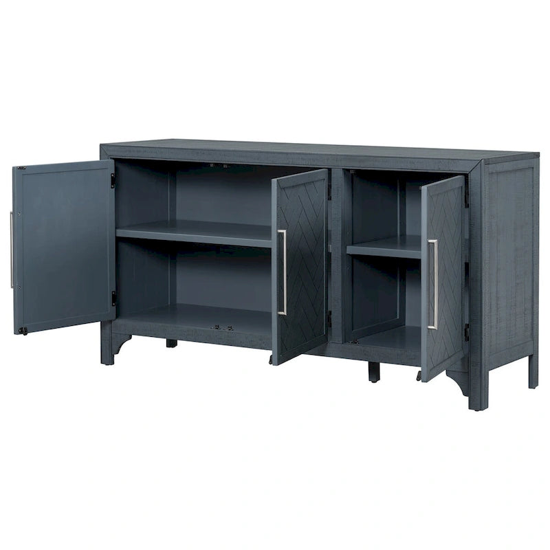 Buffet de rangement avec étagères réglables