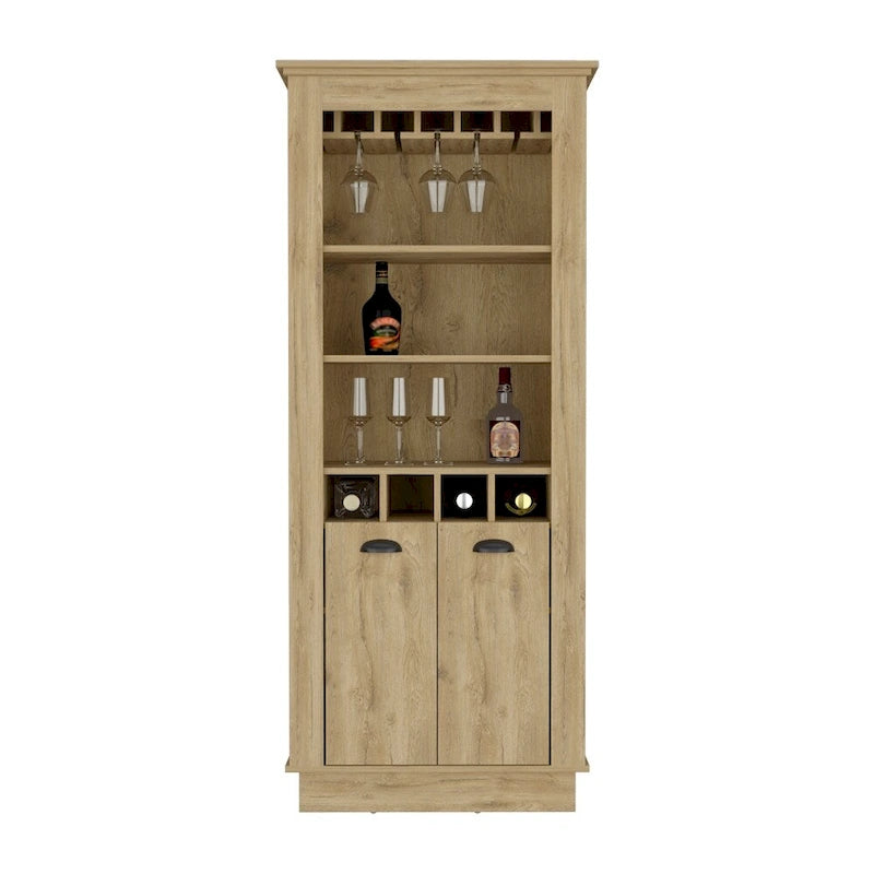 Bar Cabinet, Four built-in wine racks for Living Room