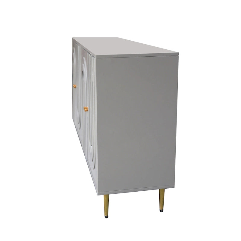 Lacquered 4 Door Wooden Sideboard