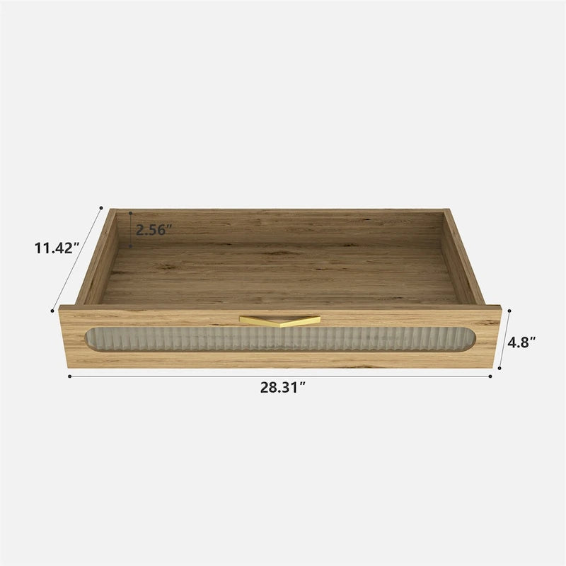 Coffee Bar Cabinet,Modern Farmhouse Buffet Sideboard with Drawer