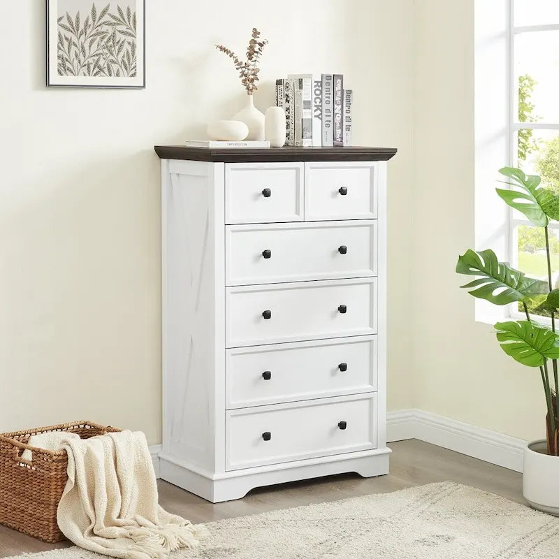 6 Drawers cabinet Tall Chest