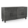 Sparrow Solid Wood 4 Door Sideboard - Gray - N/A