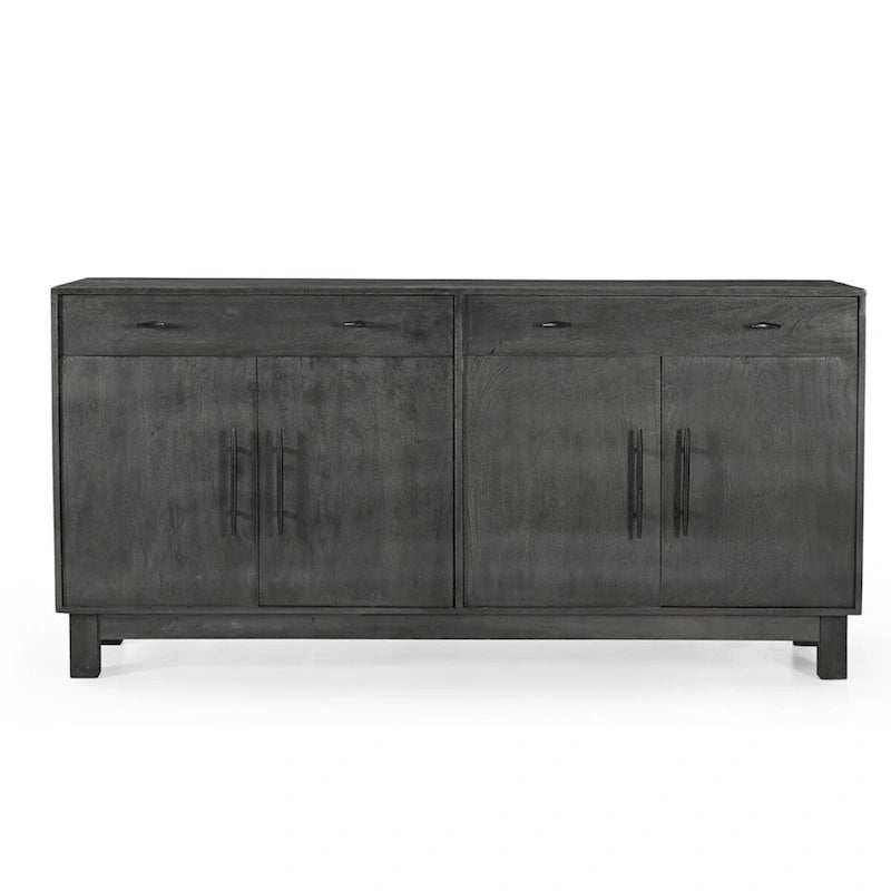 Sparrow Solid Wood 4 Door Sideboard - Gray - N/A