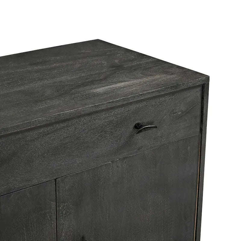 Sparrow Solid Wood 4 Door Sideboard - Gray - N/A