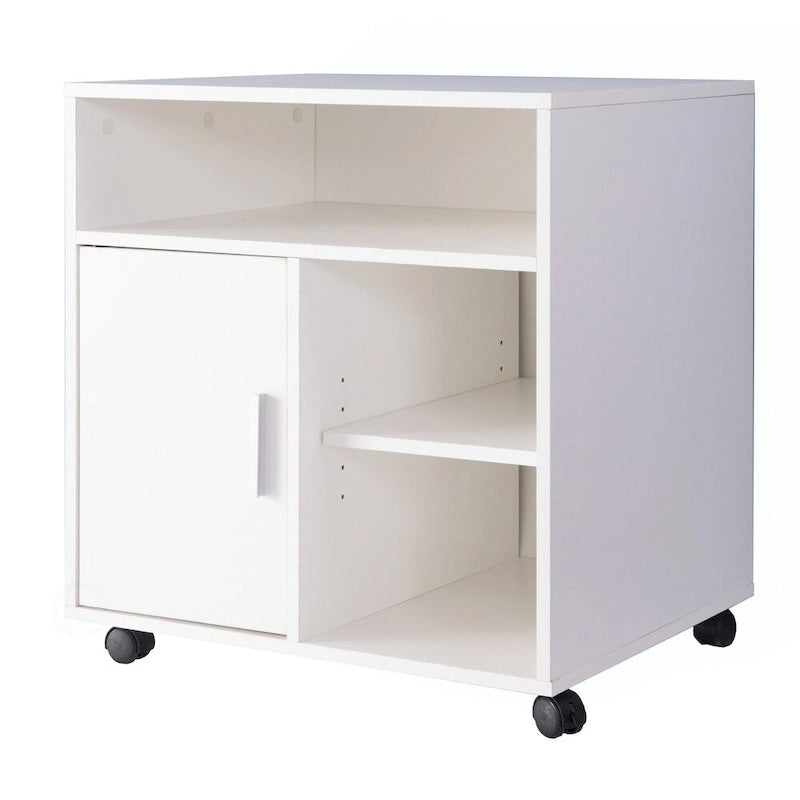 Support de rangement pour imprimante de bureau avec roulettes
