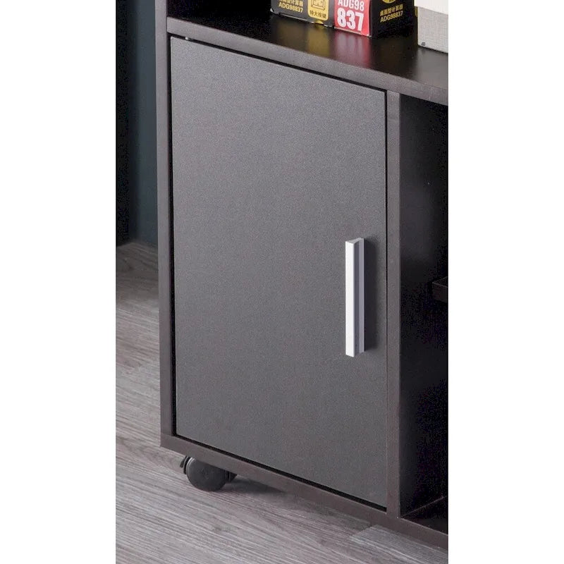 Support de rangement pour imprimante de bureau avec roulettes