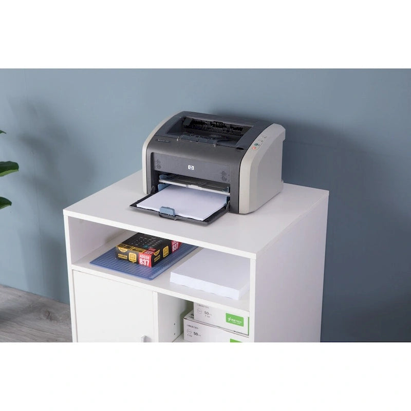 Support de rangement pour imprimante de bureau avec roulettes