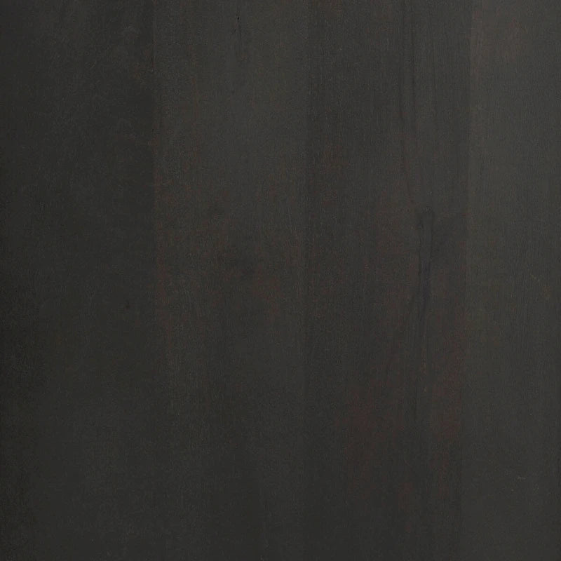 Divina Dark Brown Wood w/ White Marble Top and Black Metal Base Sideboard - 71.0L x 18.5W x 32.0H