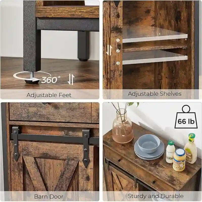 Buffet Cabinet - 11.8D x 27.6W x 31.5H