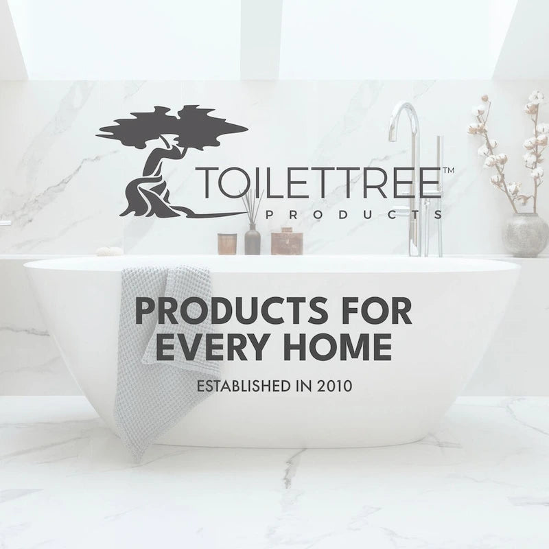 Étagère de rangement autoportante 4 niveaux en bambou de luxe ToiletTree Products, Organisateur de salle de bain avec étagères de rangement