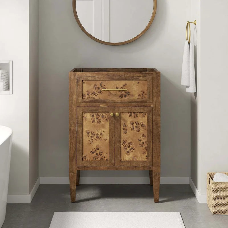 Elysian 24 Wood Bathroom Vanity Cabinet (Sink Basin Not Included)