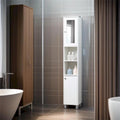 Meuble de rangement haut de salle de bain avec miroir