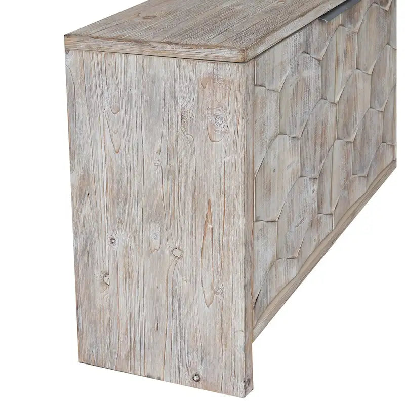 Farmhouse Style Wooden Sideboard Buffet Server Cabinet with Doors