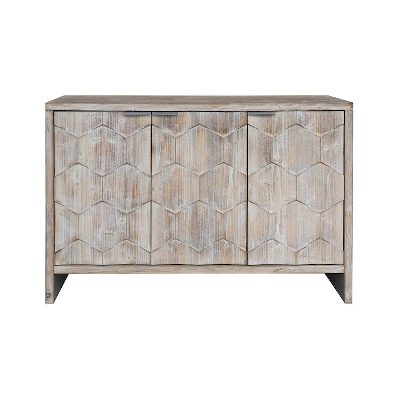Farmhouse Style Wooden Sideboard Buffet Server Cabinet with Doors