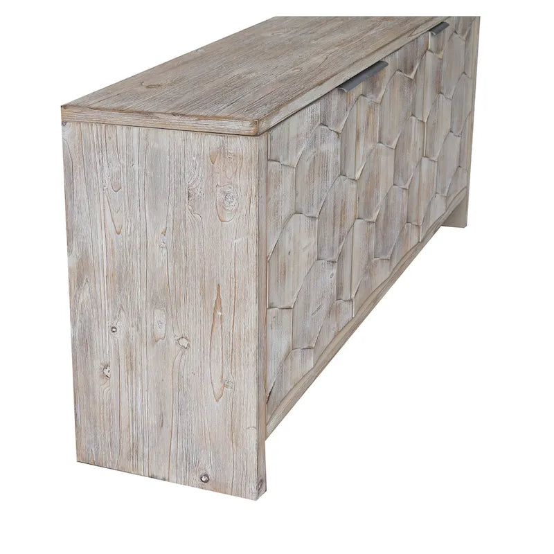 Farmhouse Style Wooden Sideboard Buffet Server Cabinet with Doors